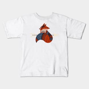 Arrow Tribal Fox Totem Boho Kids T-Shirt